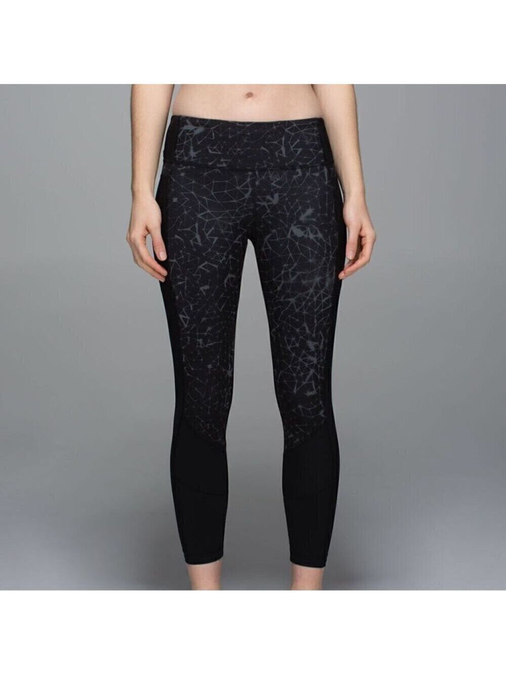 Lululemon Star Crushed Coal Full-On Luxtreme 7/8 Tights Size 4